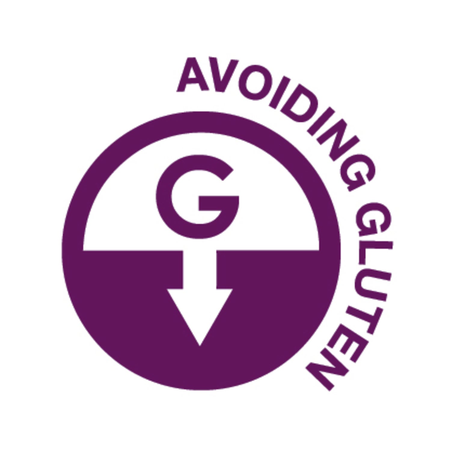 purple avoiding gluten icon