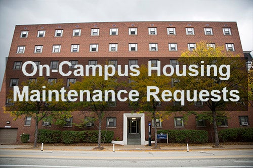 On campus maintenance request form 