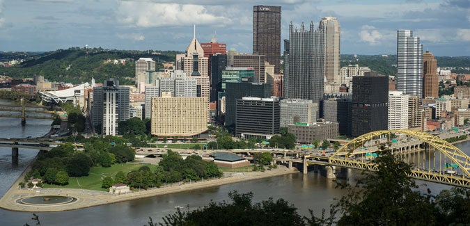 Downtown Pittsburgh skyline